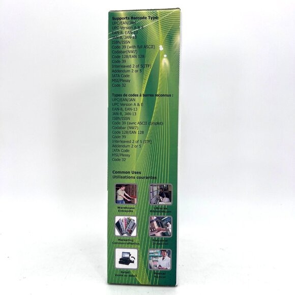 Adesso NuScan 2100 Long Range Handheld CCD Barcode Scanner Windows Mac USB Cable - Picture 15 of 16